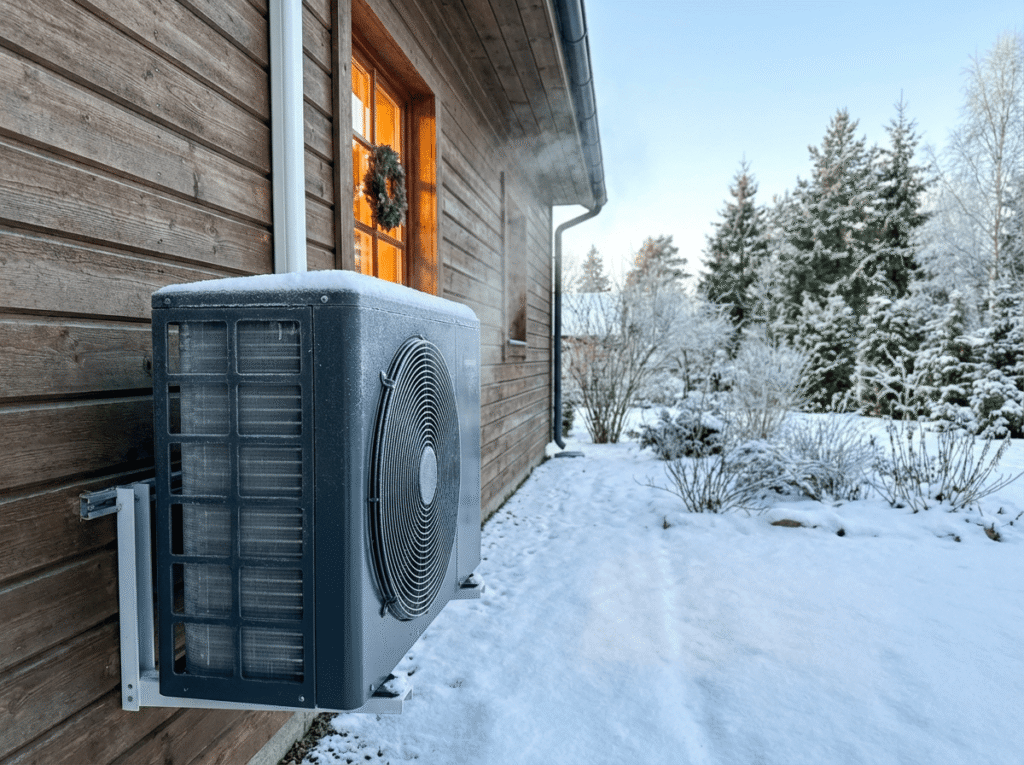 Šilumos siurblys žiemą