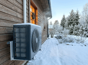 Šilumos siurblys žiemą