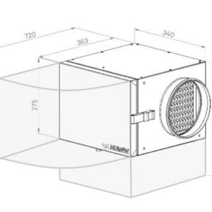 Įmontuojamas oro drėkintuvas HUMON Karšti Vėjai Įmontuojamas oro drėkintuvas HUMON Imontuojamas oro drekintuvas HUMON 2