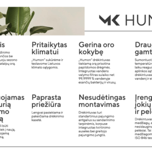 Įmontuojamas oro drėkintuvas HUMON Karšti Vėjai Įmontuojamas oro drėkintuvas HUMON Imontuojamas oro drekintuvas HUMON 6