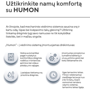 Įmontuojamas oro drėkintuvas HUMON Karšti Vėjai Įmontuojamas oro drėkintuvas HUMON Imontuojamas oro drekintuvas HUMON 8