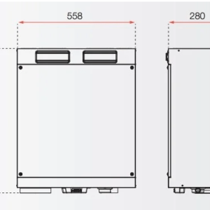 Plokštelinis ENTALPINIS rekuperatorius Zehnder ComfoAir 180 ERV su VALDYMO PULTU Plokstelinis ENTALPINIS rekuperatorius Zehnder ComfoAir 180 ERV su VALDYMO PULTU 6