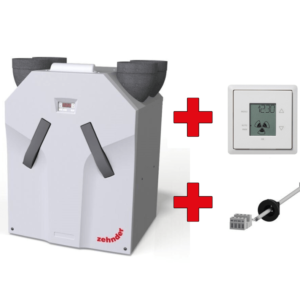 Plokštelinis ENTALPINIS rekuperatorius Zehnder ComfoAir 375 ERV su VALDYMO PULTU Plokstelinis ENTALPINIS rekuperatorius Zehnder ComfoAir 375 ERV su VALDYMO PULTU 2