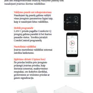 Plokštelinis ENTALPINIS rekuperatorius Zehnder ComfoAir Q 450 ERV TR Karšti Vėjai Plokštelinis ENTALPINIS rekuperatorius Zehnder ComfoAir Q 450 ERV TR Plokstelinis ENTALPINIS rekuperatorius Zehnder ComfoAir Q 350 ERV 14