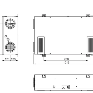 Plokštelinis ENTALPINIS rekuperatorius Zehnder PAUL Climos F 200 ERV Plokstelinis ENTALPINIS rekuperatorius Zehnder PAUL Climos F 200 ECO ERV su VALDYMO PULTU 4
