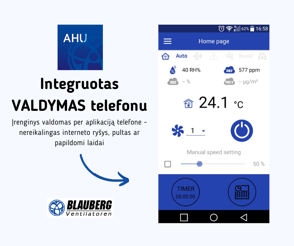 Rotacinis-rekuperatorius-BLAUBERG-Komfort-ROTO-EC-SE200-S21-su-WIFI-valdymu-2 Plokštelinis ENTALPINIS rekuperatorius BLAUBERG Komfort EC SBE250E su WIFI valdymu ir šildymo tenu Rotacinis rekuperatorius BLAUBERG Komfort ROTO EC SE200 S21 su WIFI valdymu 2