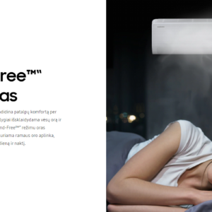 SAMSUNG SIENINIS BEVĖJIS ARISE Windfree 3.5/3.5 kW oro kondicionieriaus komplektas Karšti Vėjai SAMSUNG SIENINIS BEVĖJIS ARISE Windfree 3.5/3.5 kW oro kondicionieriaus komplektas SAMSUNG SIENINIS BEVEJIS ARISE Windfree 2.53.2 kW oro kondicionieriaus komplektas 6