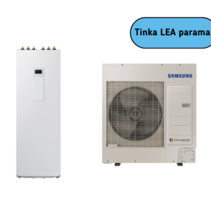 SAMSUNG oras-vanduo 9.0/8.7 kW SPLIT šilumos siurblio KOMPLEKTAS (su 260 l tūriniu šildytuvu)
