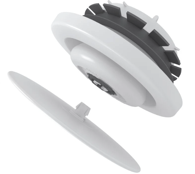 Zehnder-ComfoValve-Luna-vedinimo-difuzorius-oro-istraukimui-2 Zehnder ComfoValve Luna vėdinimo difuzorius oro padavimui Zehnder ComfoValve Luna vedinimo difuzorius oro istraukimui 2