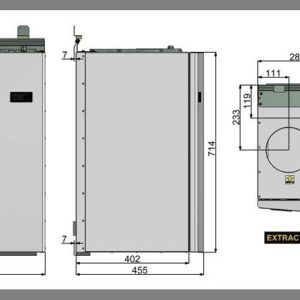 Rekuperatorius ENSY InoVent AHU-350H vert. deš.p. 400m³/h rekuperatorius ensy 350h namui 2024 01