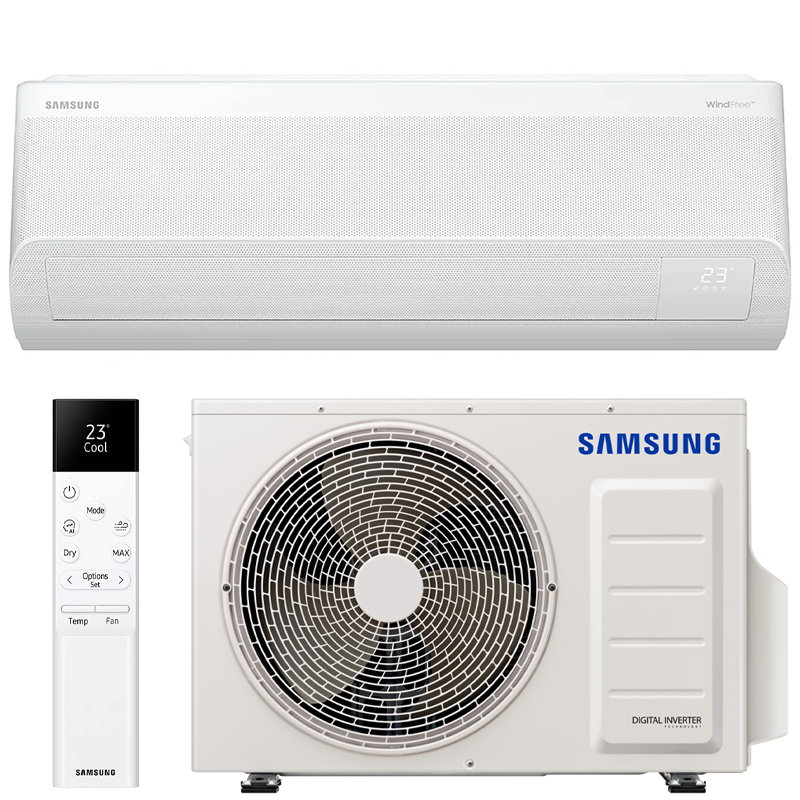 SAMSUNG SIENINIS BEVĖJIS Windfree™ Comfort S2 (buv. Arise), 5.0/6.0 kW oro kondicionieriaus komplektas