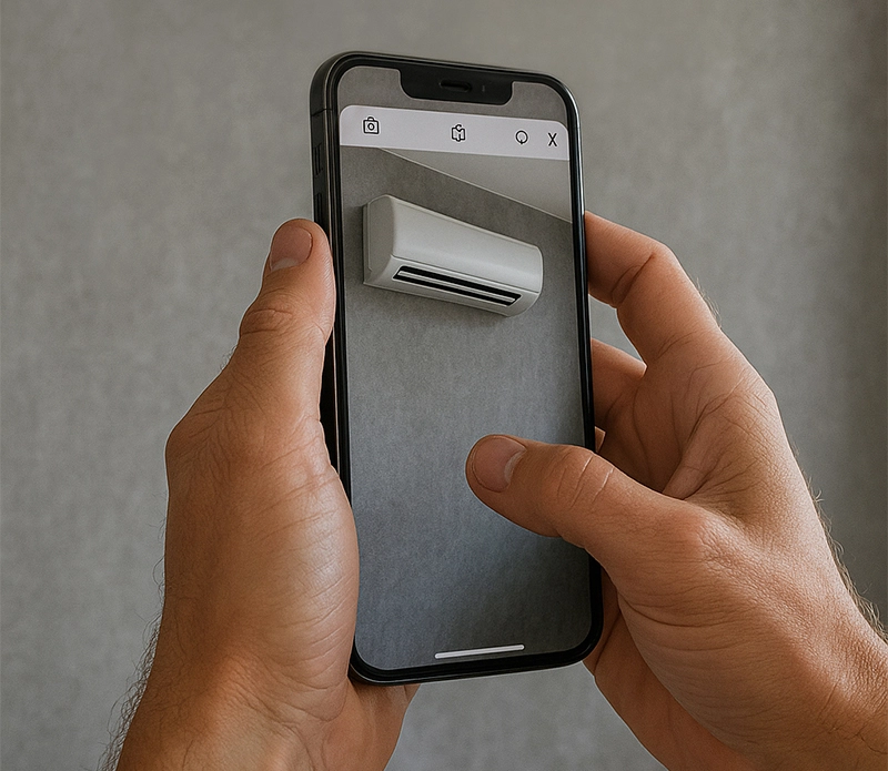 Pradžia oro kondicionieriaus vizualizacija 1