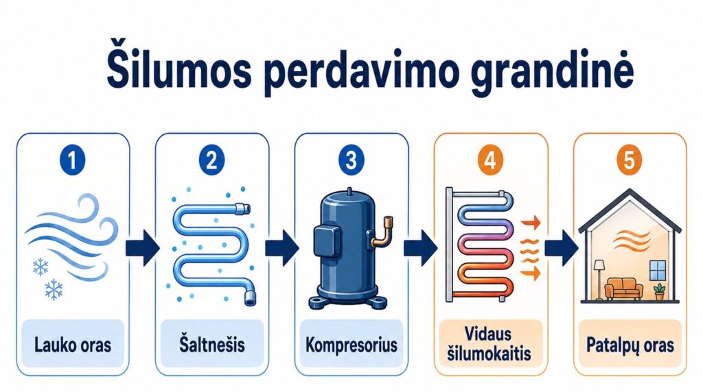 Šilumos siurblio veikimo principas: kaip jis veikia? Karšti Vėjai Kaip veikia šilumos siurblys oras-oras